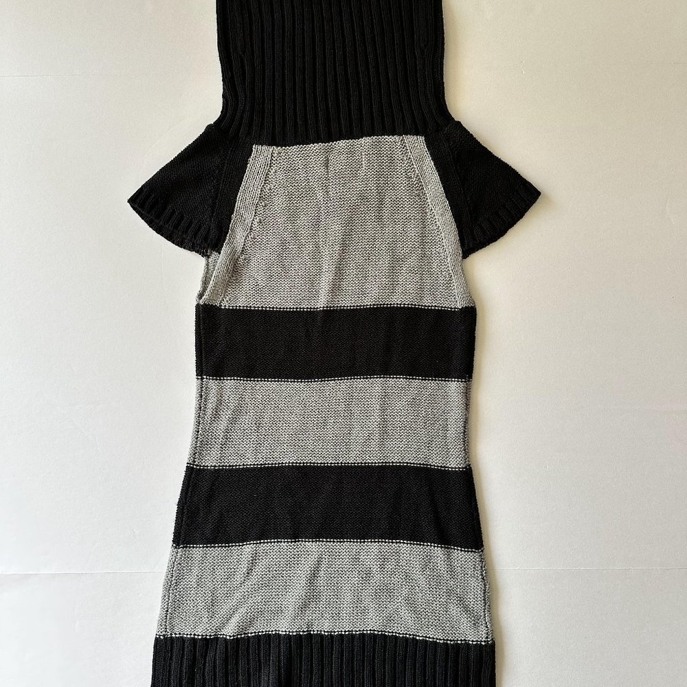 Ashley by 26 International Sweater Tunic Women Size S Turtleneck Striped USA EUC